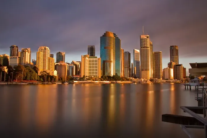 Framed Print : Brisbane city