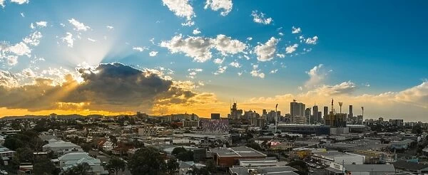 Brisbane city sunset