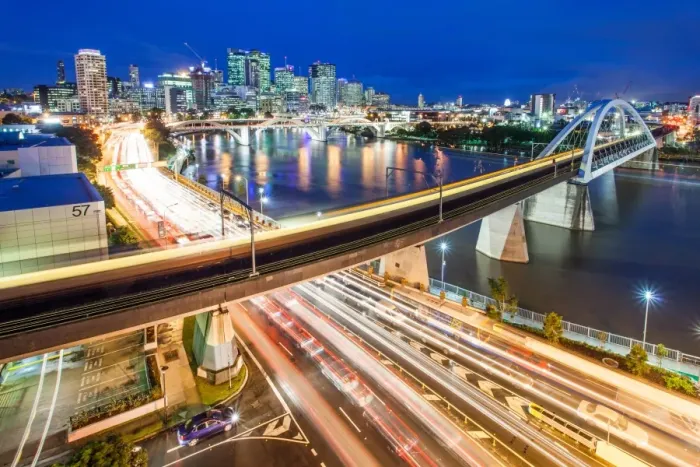 Framed Print : Brisbane City Traffic Framed Print : Brisbane City Traffic