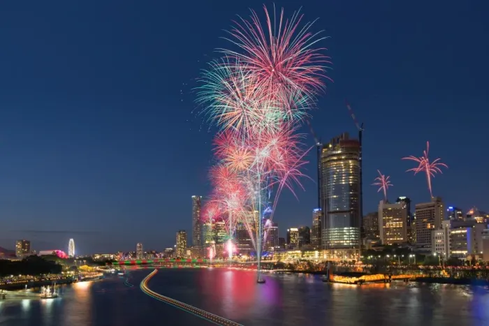 Framed Print : Brisbane New Year firework 2016 Framed Print : Brisbane New Year firework 2016