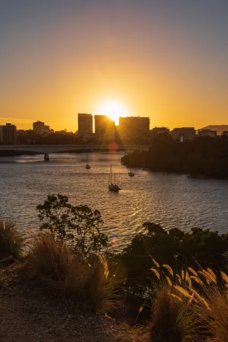 Framed Print : Brisbane River at Sunset Framed Print : Brisbane River at Sunset