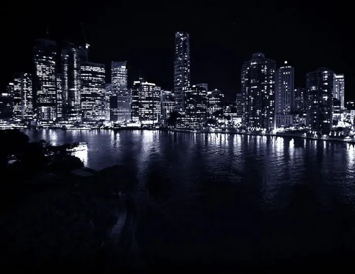 Framed Print : Brisbane skyline