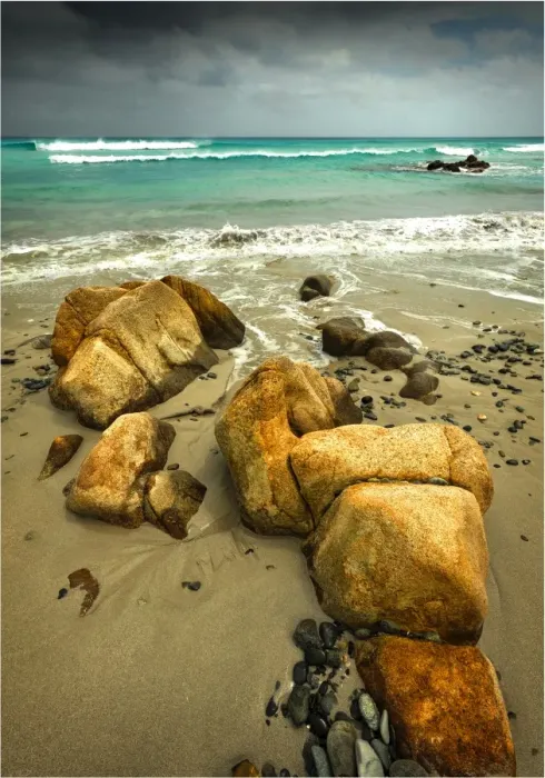 Framed Print : British Admiral beach