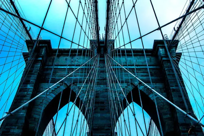 Framed Print : Brooklyn Bridge architecture Framed Print : Brooklyn Bridge architecture