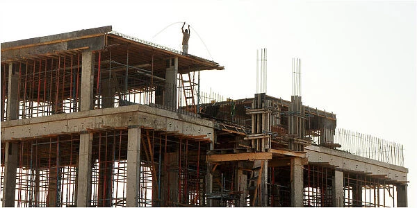 Building site, new suburbs, Abu Dhabi, united Arab Emirates