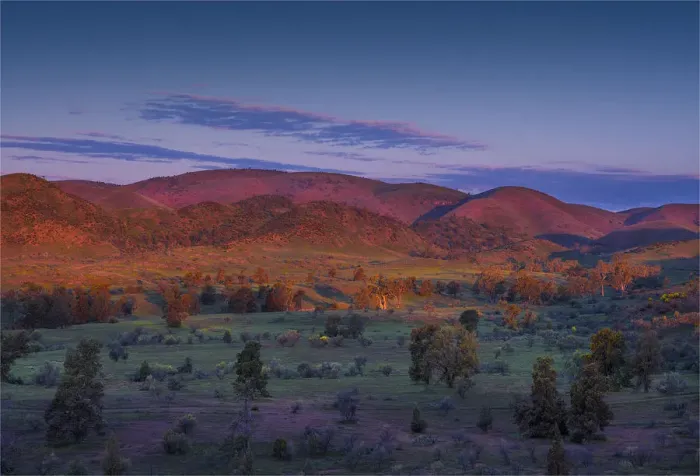 Framed Print : Bunyeroo dusk