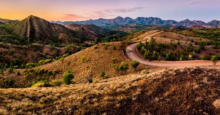 Framed Print : Bunyeroo Valley in Flinders Ranges, South Ausralia