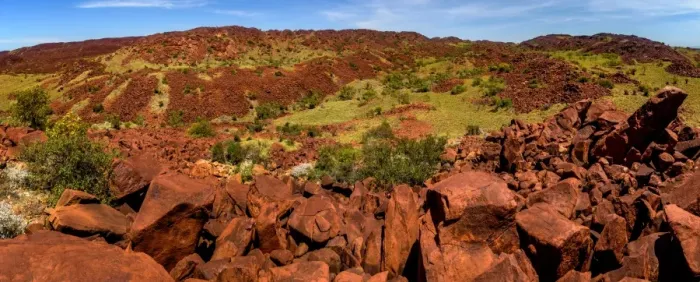 Framed Print : Burrup Peninsula Hills
