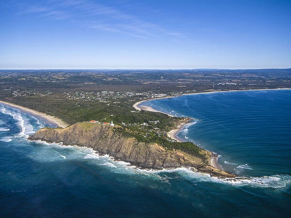 Byron Bay. Aerial view of Byron Bay, NSW, Australia
