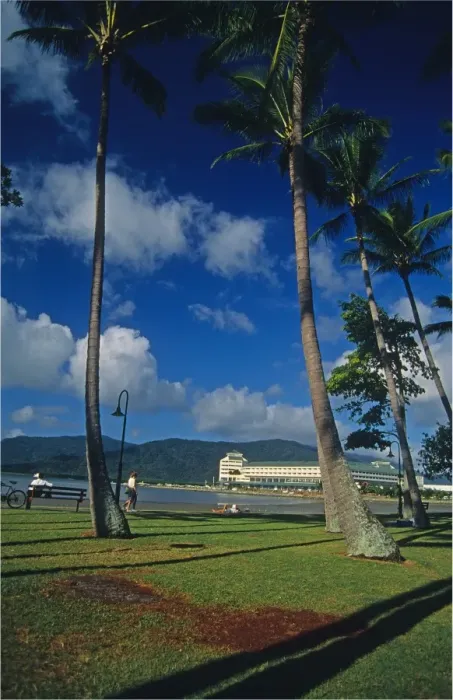 Framed Print : Along the Cairns waterfront, north Queensland, Australia
