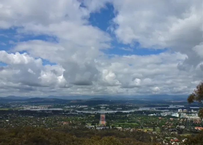 Framed Print : Canberra from Mount Ainslie