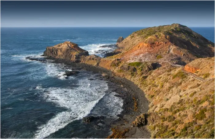 Framed Print : Cape Schanck, on the coastline of the Mornington peninsular, Victoria, Australia Framed Print : Cape Schanck, on the coastline of the Mornington peninsular, Victoria, Australia