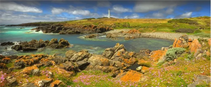 Framed Print : Cape Wickham panorama