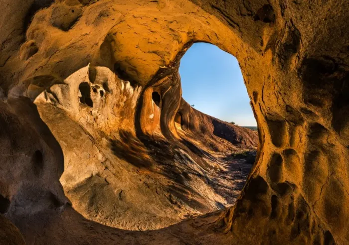 Framed Print : Cave Hill in Golden Outback