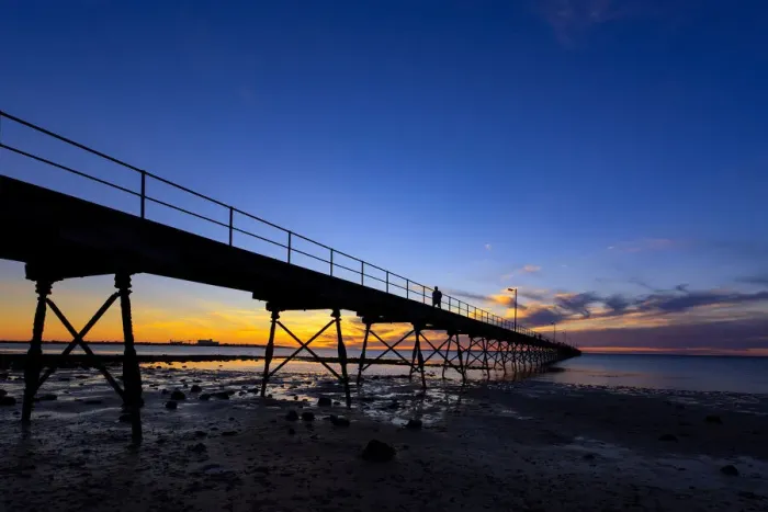 Framed Print : Ceduna Jetty Sunset, Ceduna - South Australia Framed Print : Ceduna Jetty Sunset, Ceduna - South Australia