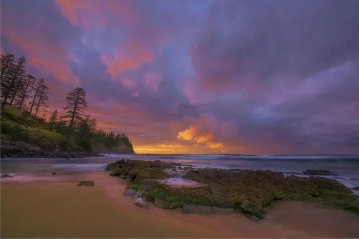 Framed Print : Cemetery Bay Dawn