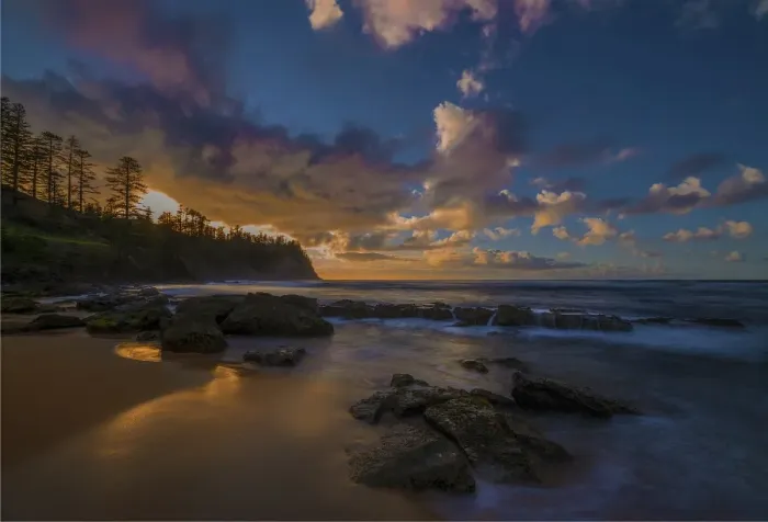 Framed Print : Cemetery bay dawn