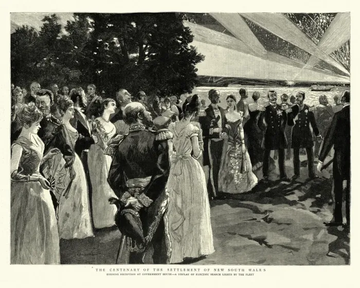 Framed Print : Centenary of the settlement of New South Wales, Evening reception Framed Print : Centenary of the settlement of New South Wales, Evening reception