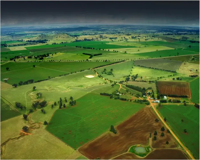 Framed Print : Central Farmland