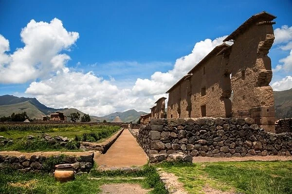 The Central Wall Of The Temple of Wiracocha, Raqchi, San Pedro District, Canchis Province, Cusco Region, Peru