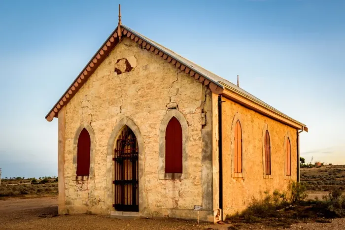 Framed Print : Chapel in Silverton, New South Wales Framed Print : Chapel in Silverton, New South Wales