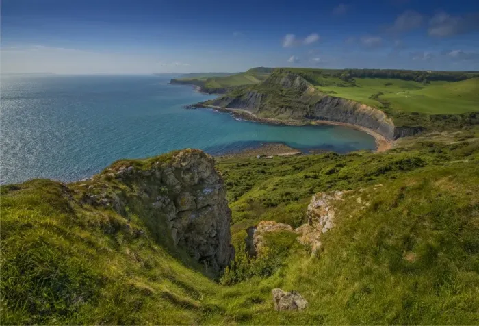 Framed Print : Chapmans pool and the Jurassic coast Framed Print : Chapmans pool and the Jurassic coast