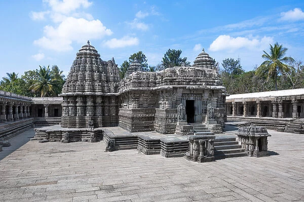 The Chennakesava Temple (Keshava Temple) on the banks of River Kaveri at Somanathapura, Karnataka, India