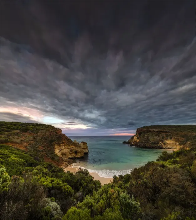 Framed Print : Childers cove at dawn, on the coastline near the Town of Warrnambool, Victoria, Australia Framed Print : Childers cove at dawn, on the coastline near the Town of Warrnambool, Victoria, Australia