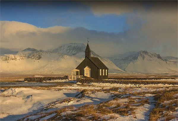 The church at Budir, Snaefellness, Iceland