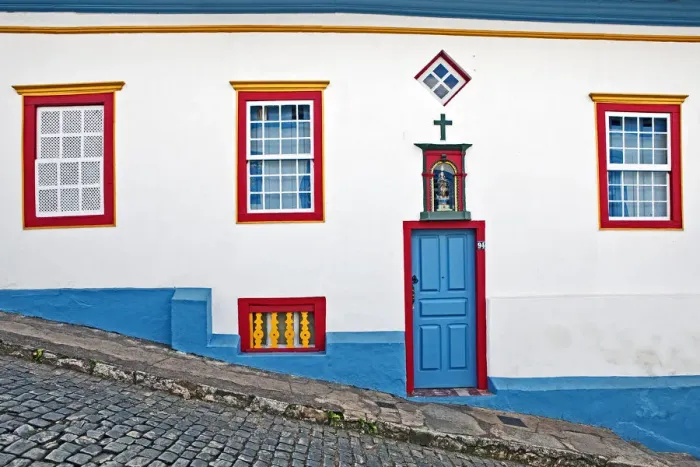 Framed Print : Church facade Mariana, Brazil Framed Print : Church facade Mariana, Brazil