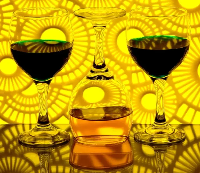 Framed Print : Circles reflecting in glasses
