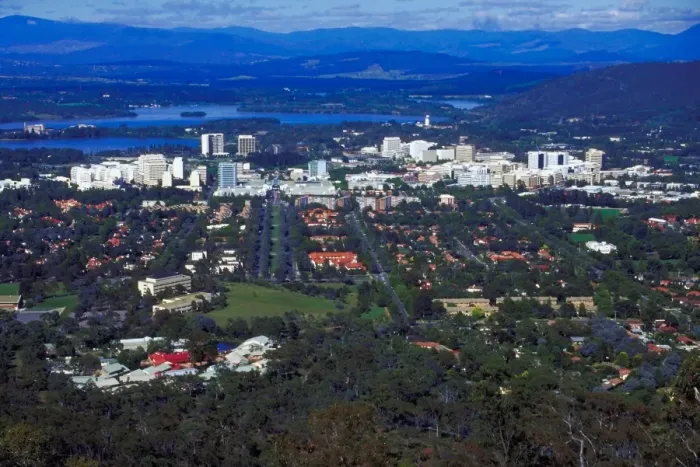 Framed Print : City Center, Canberra, Australia Framed Print : City Center, Canberra, Australia