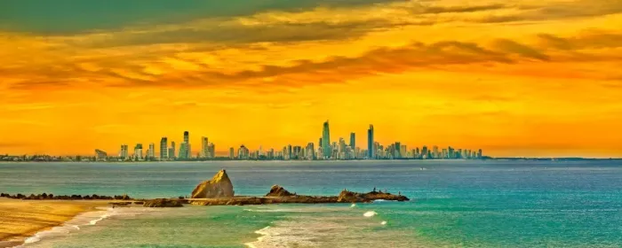 Framed Print : City Of Gold Coast