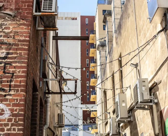 Framed Print : City lane. Architecture in Grand Lane, Perth city, Western Australia