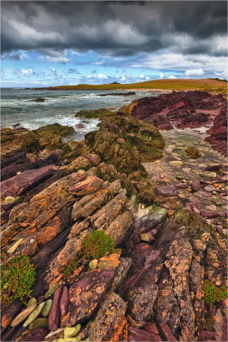 Framed Print : City of Melbourne Bay, named after a shipwreck, is a beautiful small cove on the Eastern coastline of King Island, Bass Strait, Tasmania Framed Print : City of Melbourne Bay, named after a shipwreck, is a beautiful small cove on the Eastern coastline of King Island, Bass Strait, Tasmania