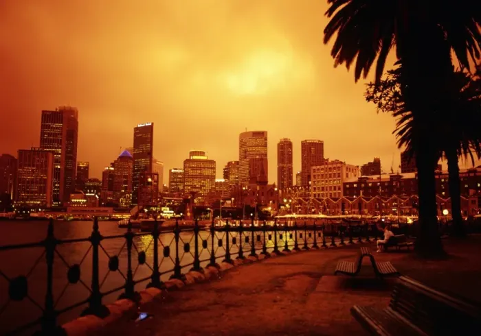 Framed Print : City Skyline, Sydney, Australia at Night Framed Print : City Skyline, Sydney, Australia at Night