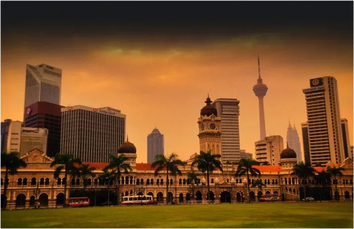 Framed Print : City view and the historic railway station, Kuala Lumpur, Malaysia Framed Print : City view and the historic railway station, Kuala Lumpur, Malaysia