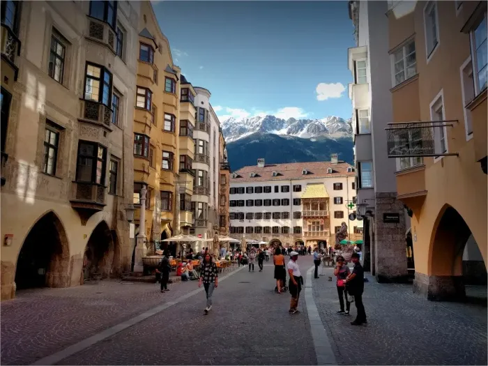 Framed Print : City view of Innsbruk, in the alpine region of Tyrol, Austria Framed Print : City view of Innsbruk, in the alpine region of Tyrol, Austria