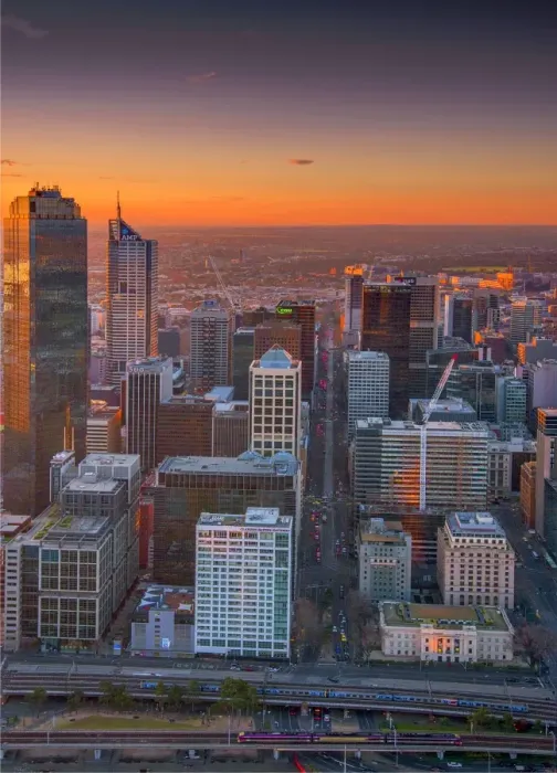 Framed Print : City View Melbourne