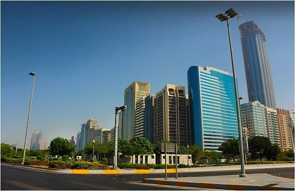 A cityscape from Abu Dhabi, united Arab Emirates