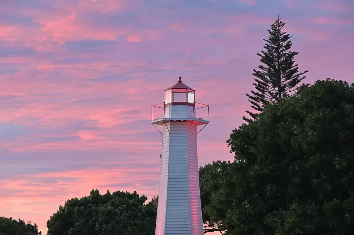 Framed Print : Cleveland Point Light Lighthouse