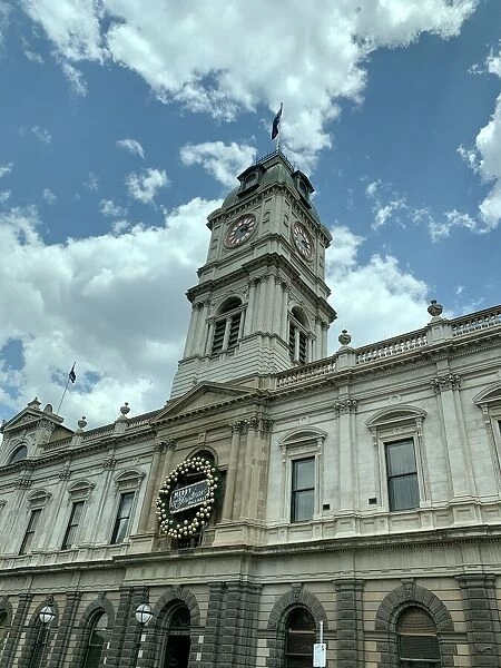 Clock tower of the Ballarat Town Hall, Victoria
