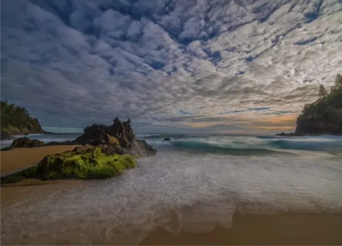 Framed Print : Cloud Formation Anson Bay