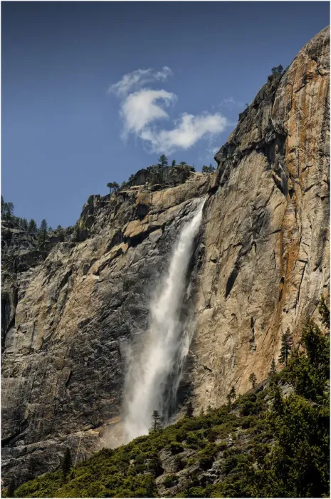 Framed Print : A cloud above Yosemite falls, California Framed Print : A cloud above Yosemite falls, California