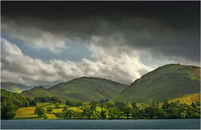 Framed Print : Clouds over Ullswater, Lakes district, Cumbira, england