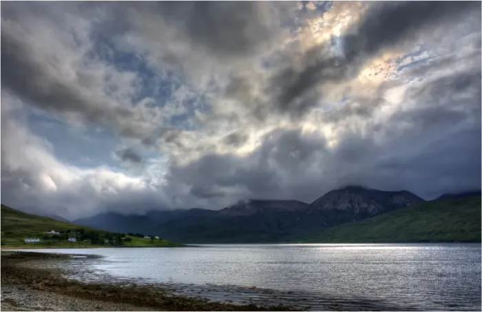 Framed Print : Cloudscape on the Isle of Skye, Inner Hebrides, Western Scotland