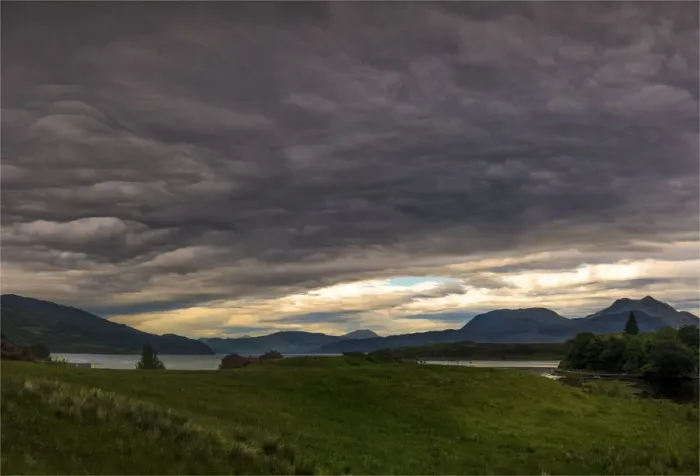 Framed Print : Cloudscape and rural scene, Isle of Skye, Scotland, the United Kingdom Framed Print : Cloudscape and rural scene, Isle of Skye, Scotland, the United Kingdom