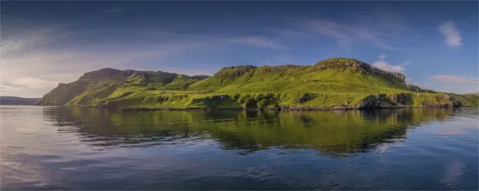 Framed Print : Coastal reflections near Portree, Isle of Skye, Scotland, United Kingdom