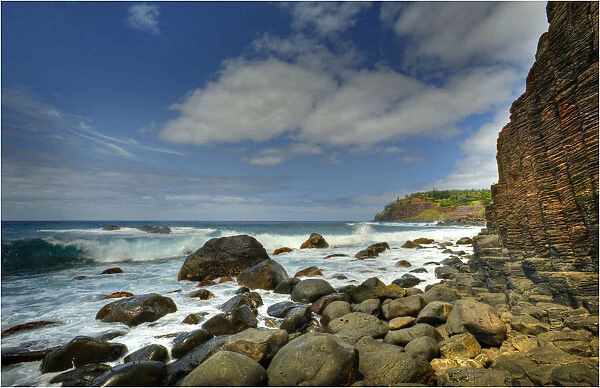 The coastal view looking towards Cascade bay, Norfolk Island
