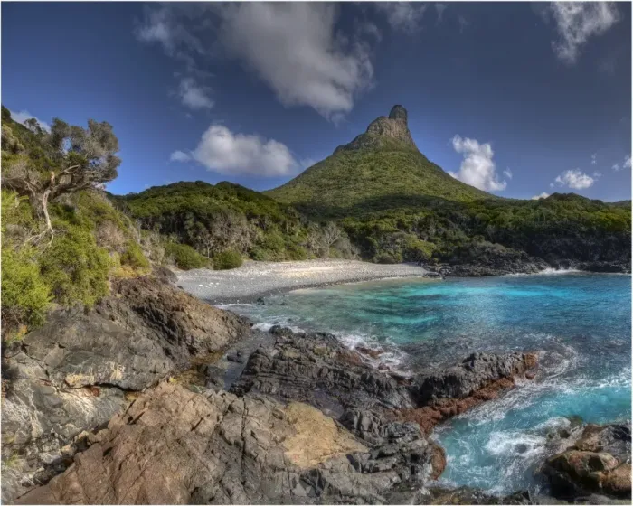 Framed Print : Coastal view Lord Howe Island